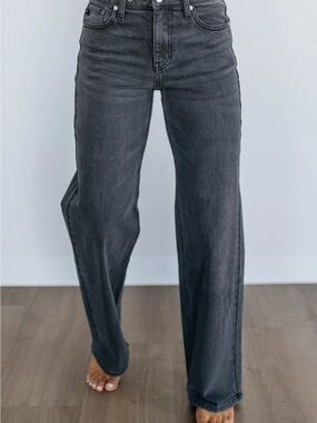 High Rise Black Jeans